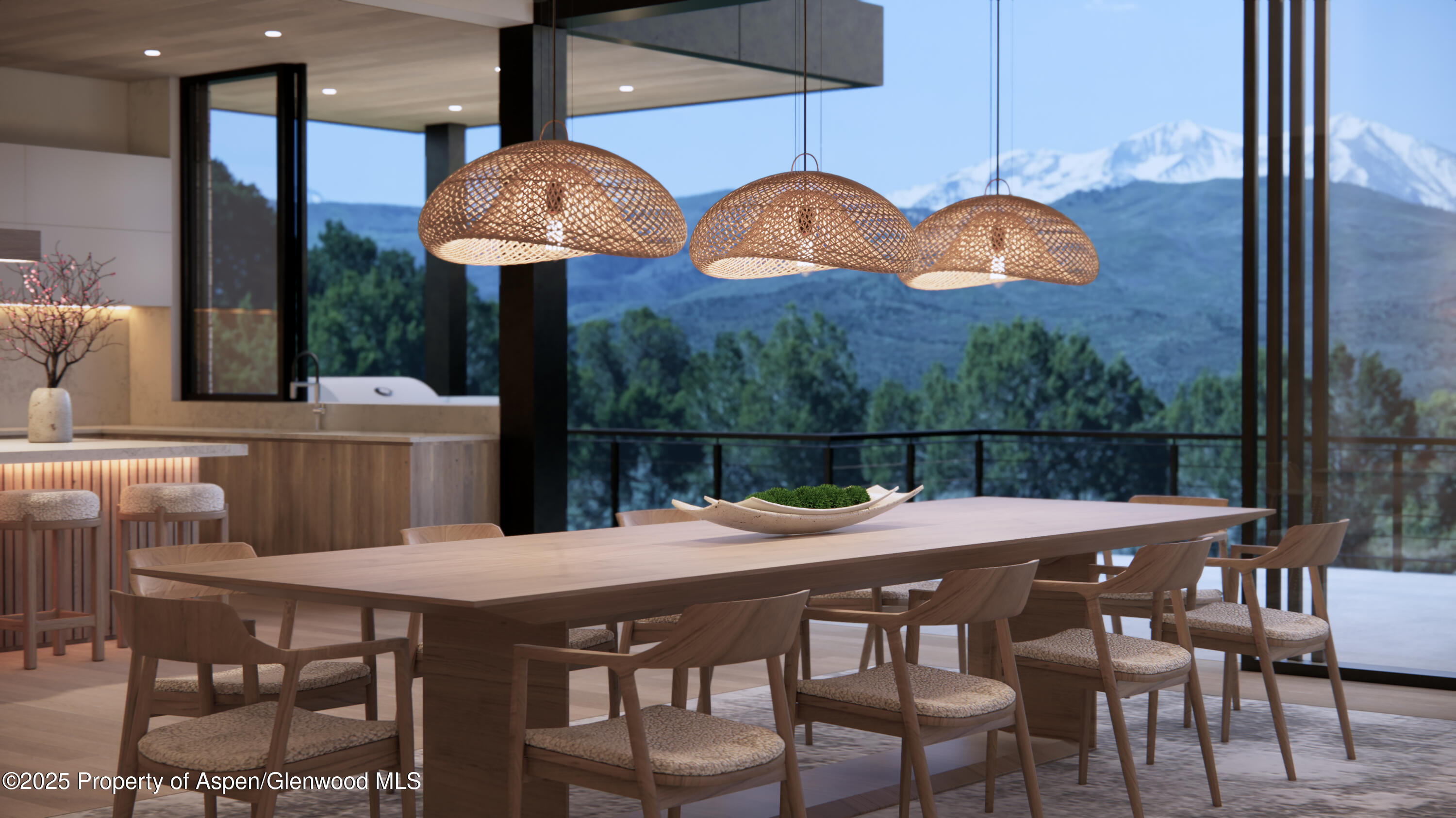 500 Whitecloud Road Carbondale, CO 81623 - Photo 7 of 28 a view of a dining room with furniture window and wooden floor