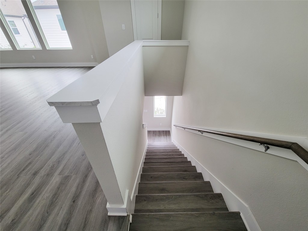 8316 Curry Road, Unit A Houston, TX 77093 - Photo 17 of 47 a view of entryway with wooden floor