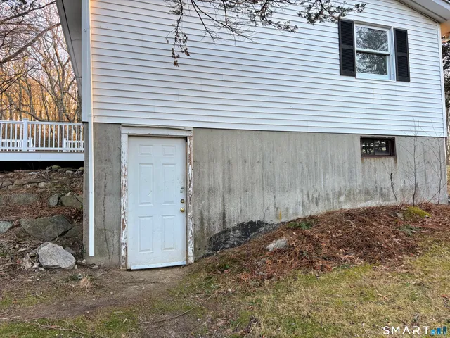 a backyard of a house