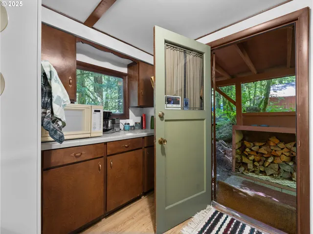 a room with storage and utility