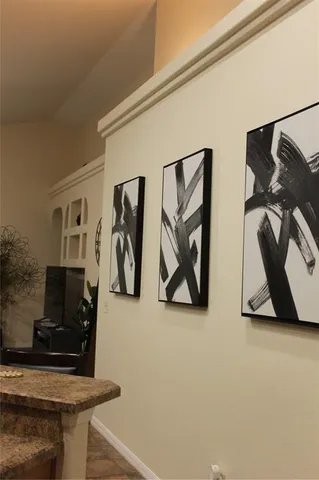 a house with green field