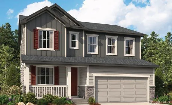 a front view of a house