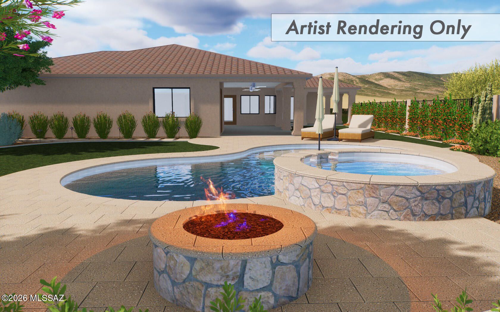 4140 North Pontatoc Road Tucson, AZ 85718 - Photo 47 of 50 Concept of Potential Pool Area