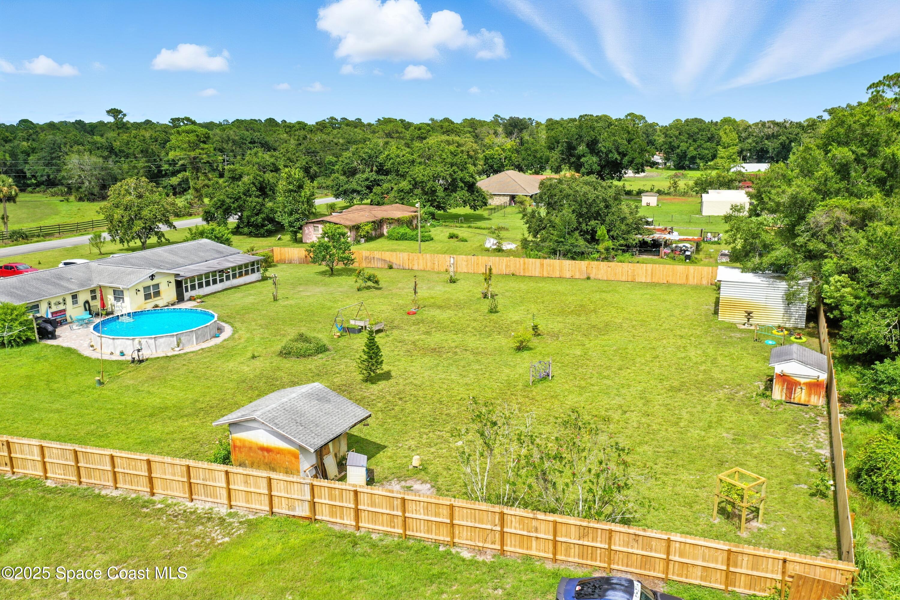 3929 Burkholm Road Mims, FL 32754 - Photo 37 of 51 Aerial view