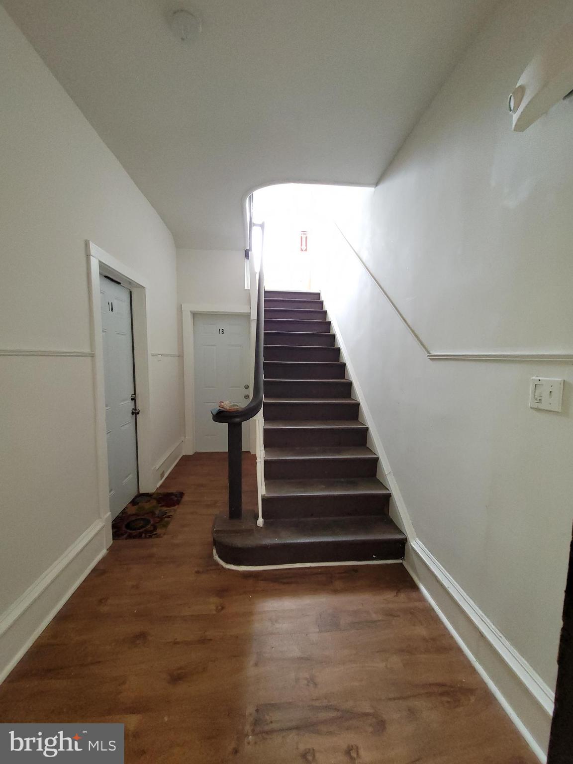 503 North Rodney Street, Unit 3A Wilmington, DE 19805 - Photo 2 of 18 a view of entryway and hall with wooden floor