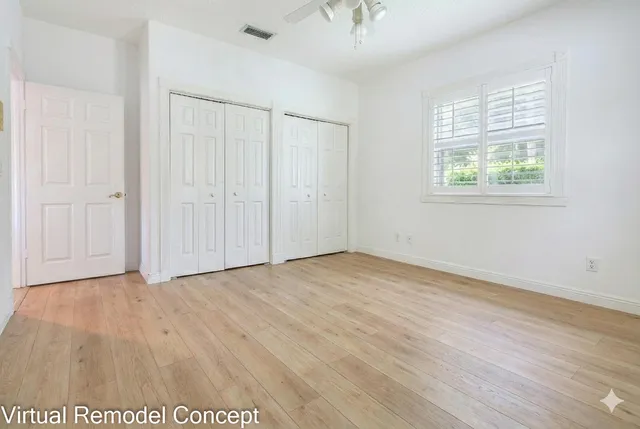 a house with trees in front of it