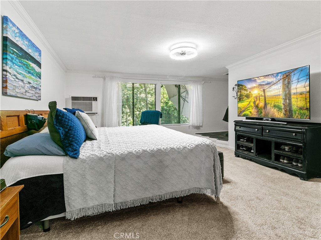 29501 Silverado Canyon Road Silverado, CA 92676 - Photo 12 of 49 Spacious, bright primary bedroom with plenty of space & spectacular view to the creek. Imagine waking up every morning like you are in an air bnb!?