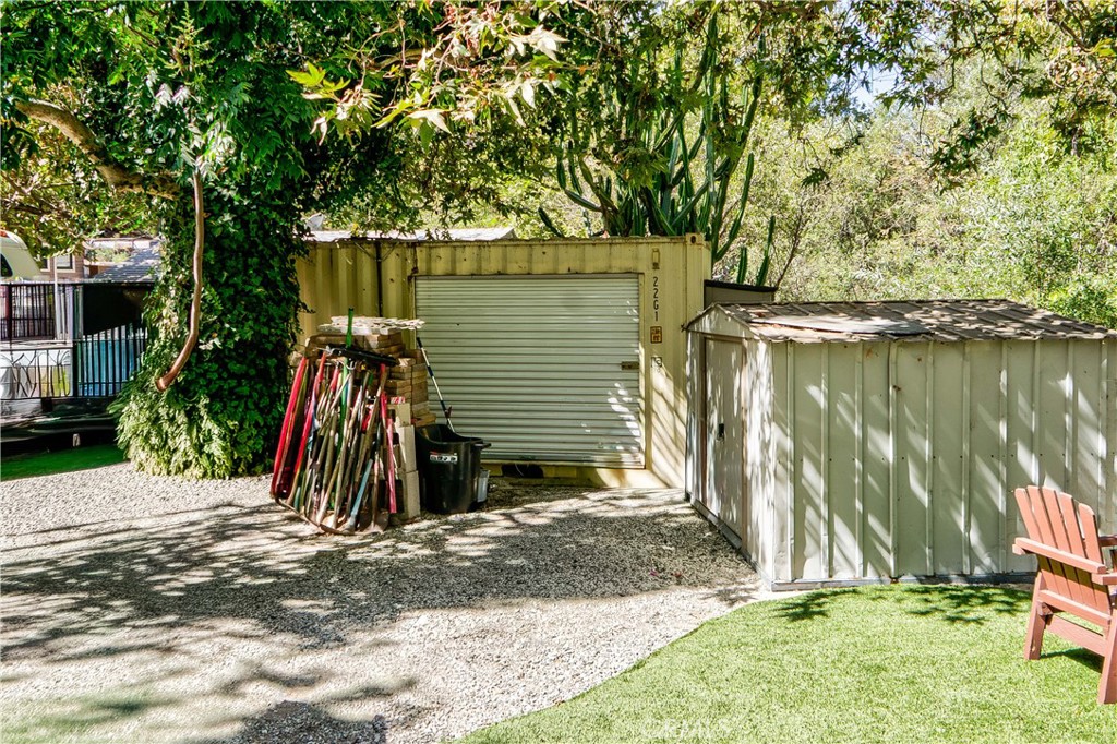 29501 Silverado Canyon Road Silverado, CA 92676 - Photo 26 of 44 8x30 storage container & smaller shed - offers secure storage.