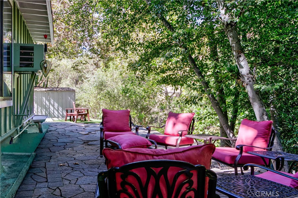 29501 Silverado Canyon Road Silverado, CA 92676 - Photo 30 of 44 Back patio looking towards the storage & parking areas