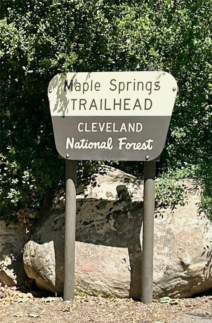 29501 Silverado Canyon Road Silverado, CA 92676 - Photo 43 of 44 FAMOUS Maple Springs Trail Head at the end of Silverado Cyn Rd. Hiking, biking, off roading. Truly a special place!