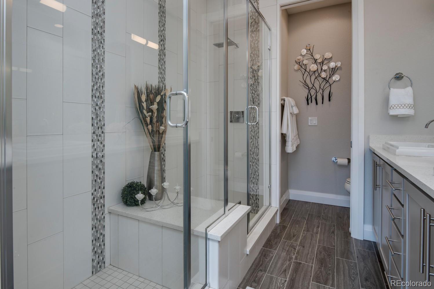1571 Wolff Street Denver, CO 80204 - Photo 17 of 27 a bathroom with a sink a toilet and shower