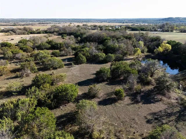 an aerial view of mountain with trees