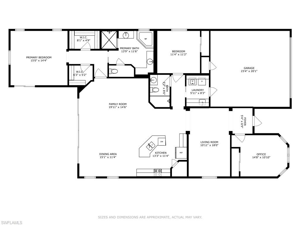 1411 Serrano Circle Naples, FL 34105 - Photo 50 of 50 Floor plan