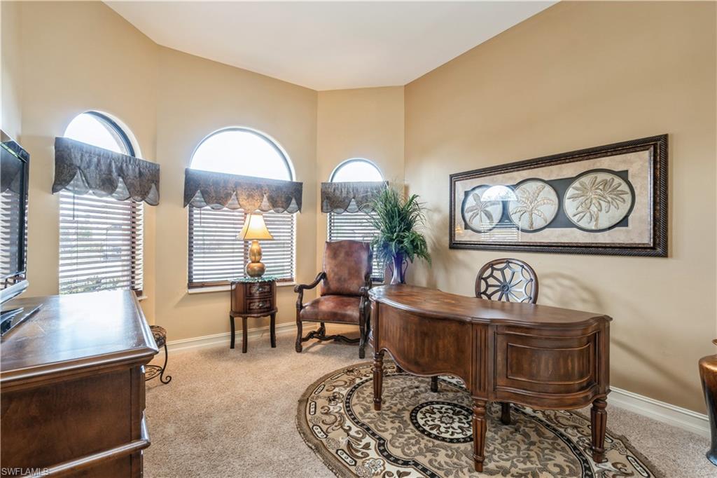 1411 Serrano Circle Naples, FL 34105 - Photo 5 of 50 Office area with light carpet