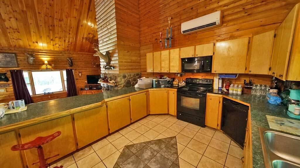 97 South Oakfield Road Linneus, ME 04730 - Photo 31 of 78 birch-kitchen-cabinets-log-