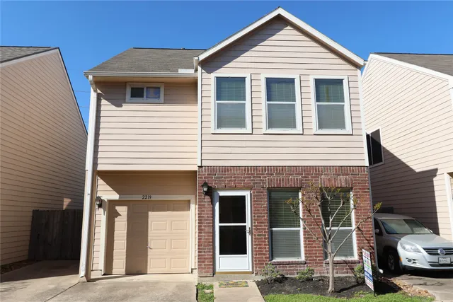 a front view of a house