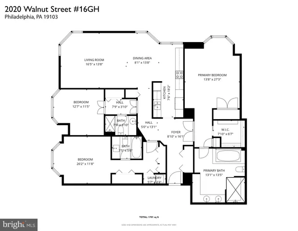 $1,100,000 | 2018-32 Walnut Street, Unit 16GH, Philadelphia, PA 19103