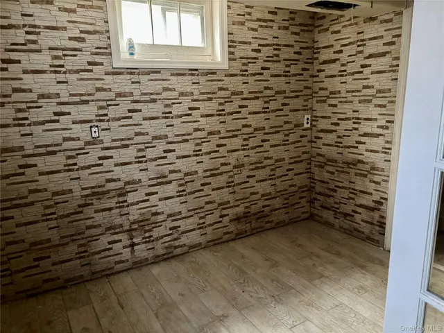 a bathroom with a window