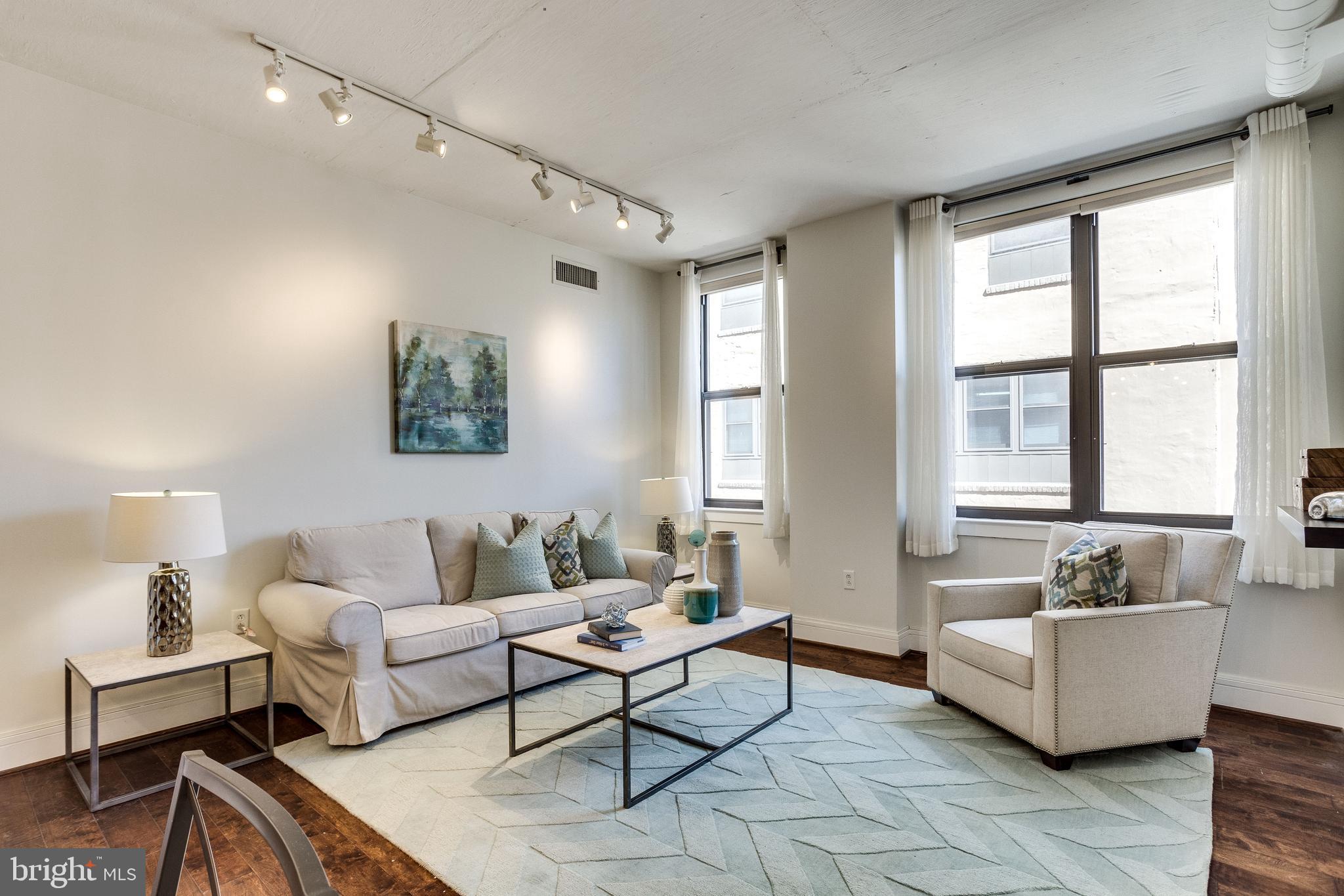 809 6th Street Northwest, Unit 35 Washington, DC 20001 - Photo 8 of 23 Bright and airy living area