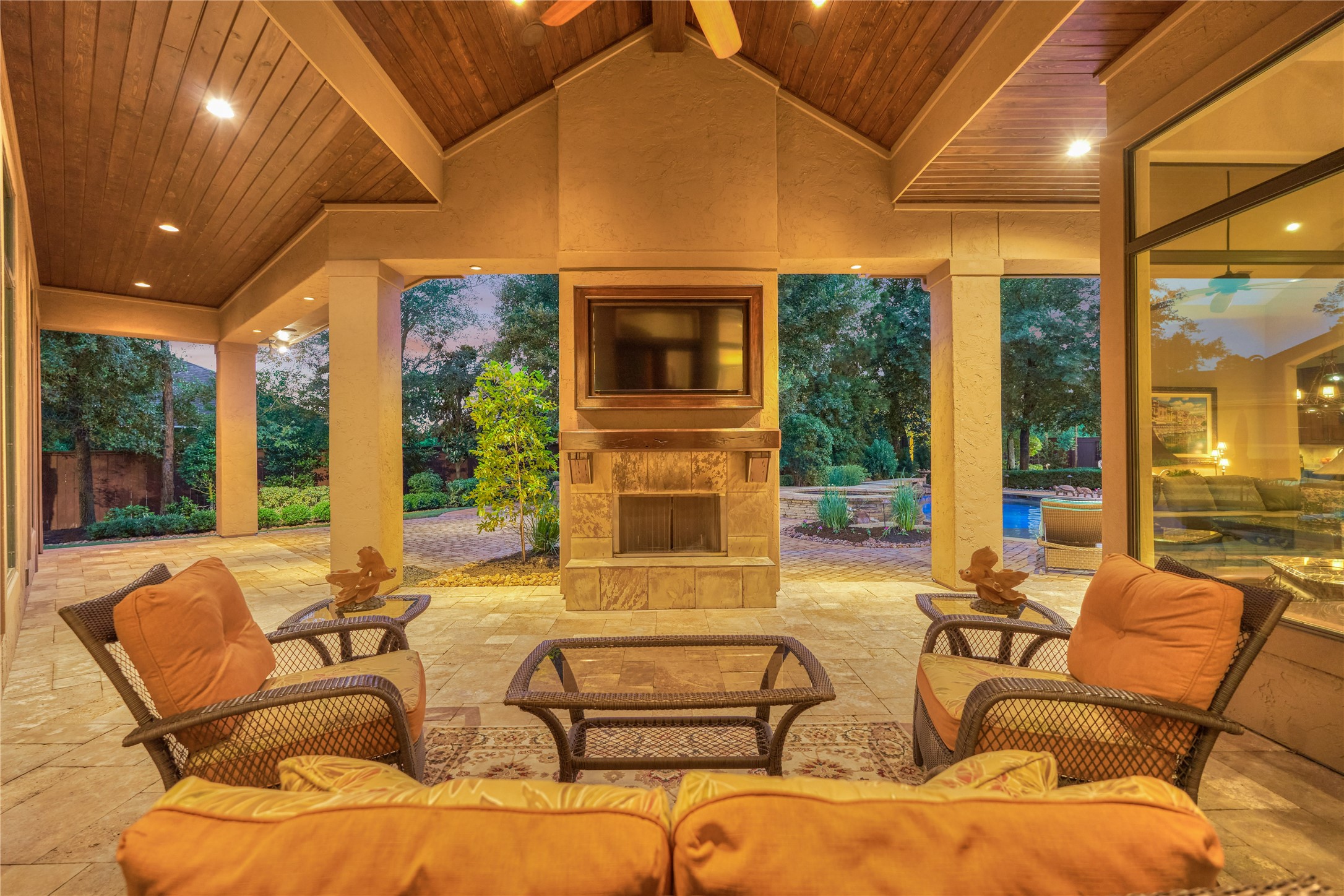 24803 Pearl Crest Lane Spring, TX 77389 - Photo 41 of 50 Whether it’s a morning coffee or an evening cocktail, this massive covered patio offers the ultimate peaceful setting.