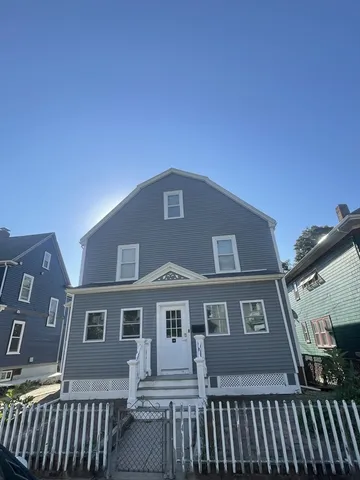 a front view of a house