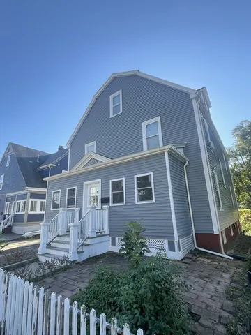 a house view with a garden space