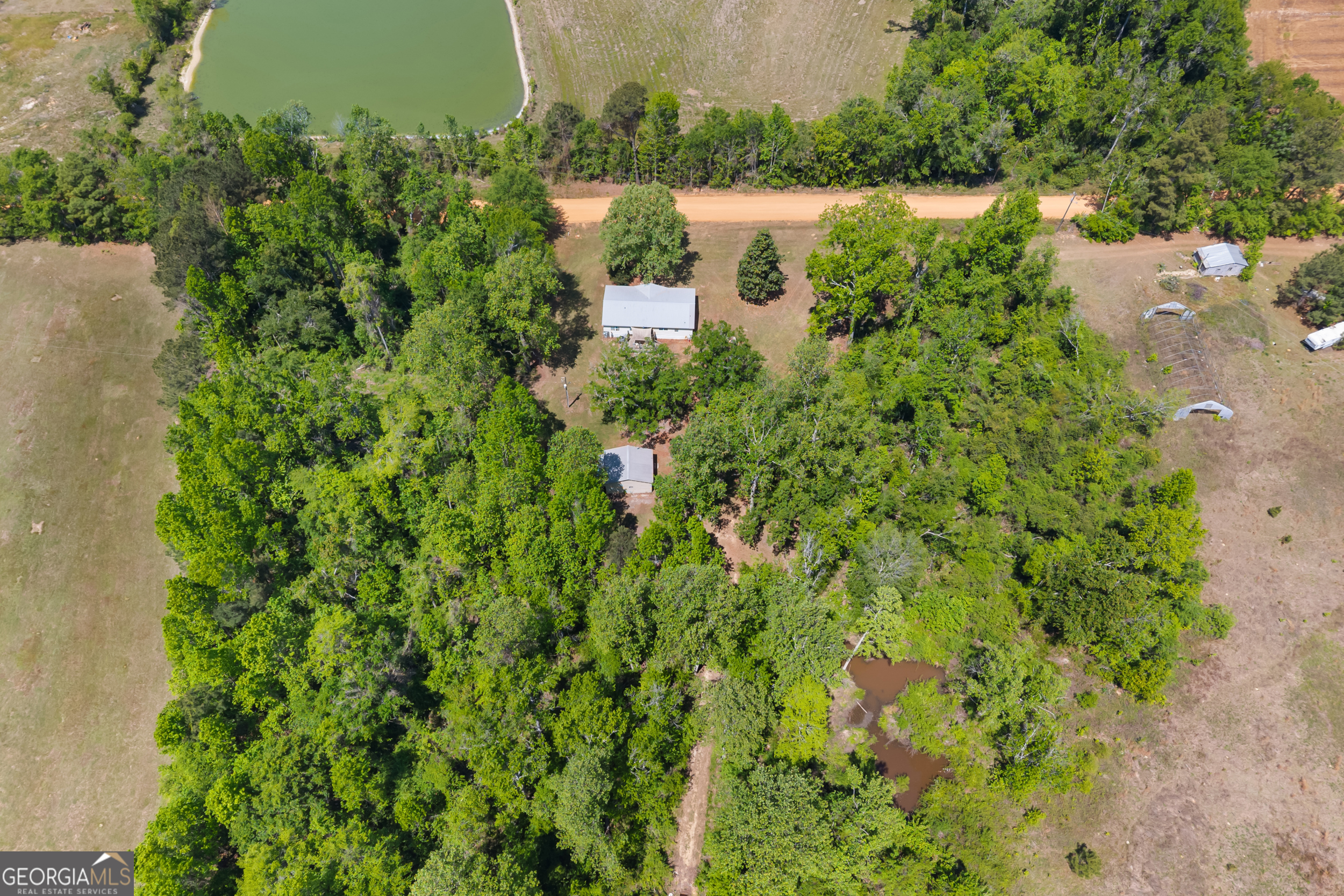 3347 Dickey Road Millen, GA 30442 - Photo 28 of 31 an aerial view of a house with a yard