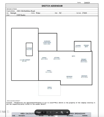 $384,000 | 3401 Old Buffalo Road, Raleigh, NC 27604