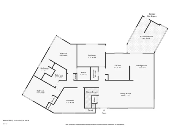 $264,000 | 8303 West 400th Street South, Russiaville, IN 46979