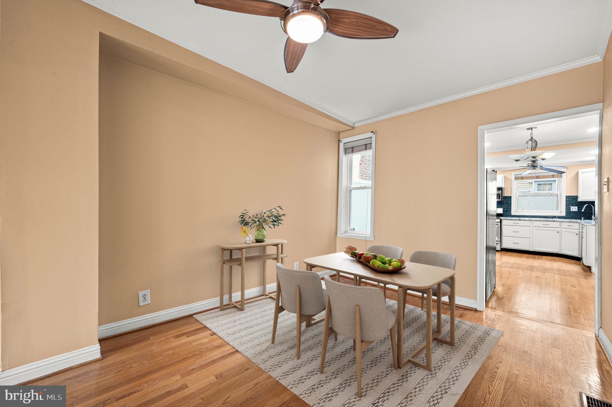 130 West Ritner Street Philadelphia, PA 19148 - Photo 7 of 26 dining room virtualy staged