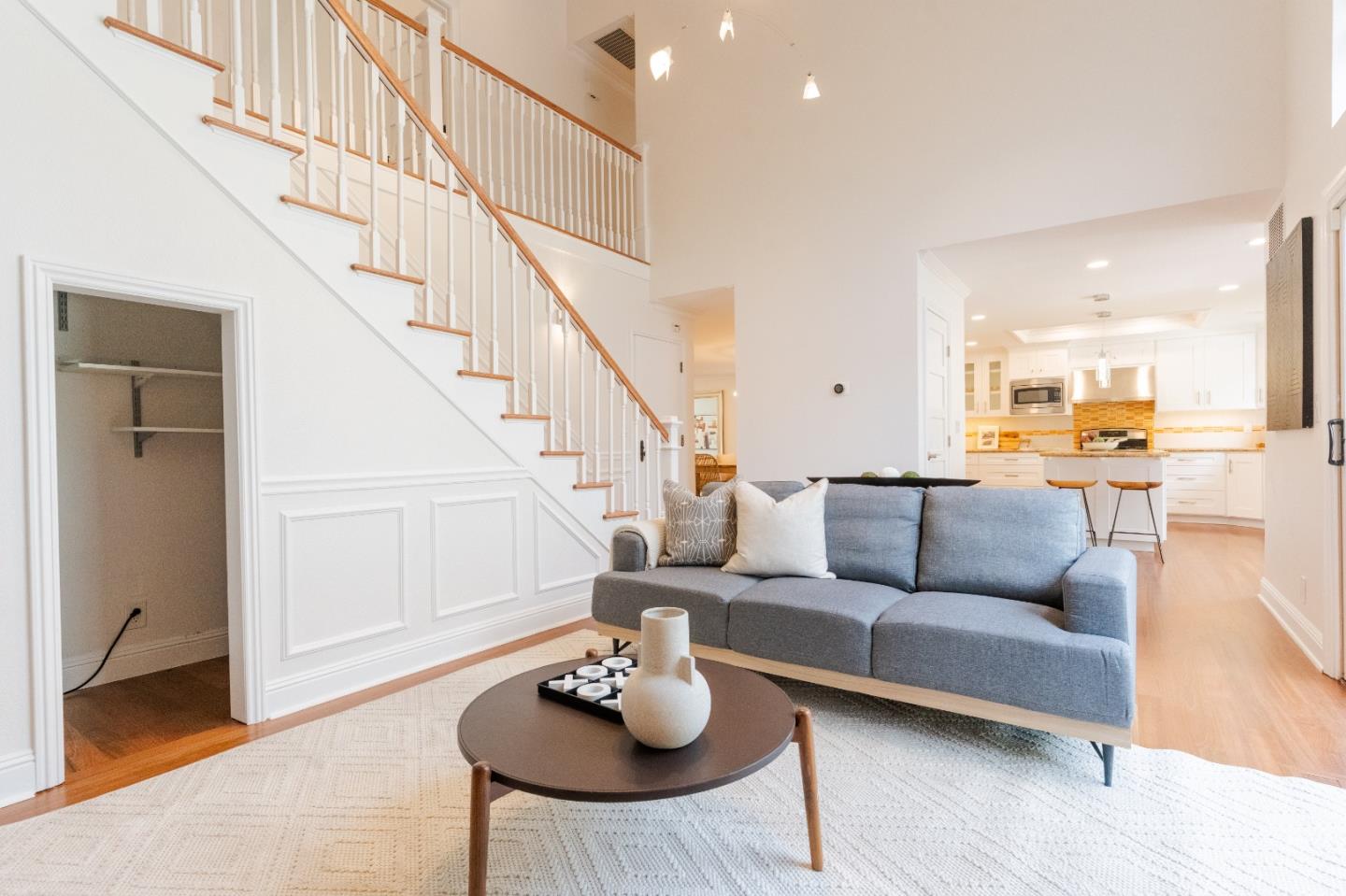207 Post Street Mountain View, CA 94040 - Photo 19 of 60 a living room with furniture and a dining table