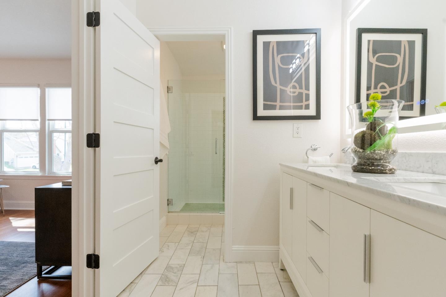 207 Post Street Mountain View, CA 94040 - Photo 28 of 60 a hallway with mirror and window