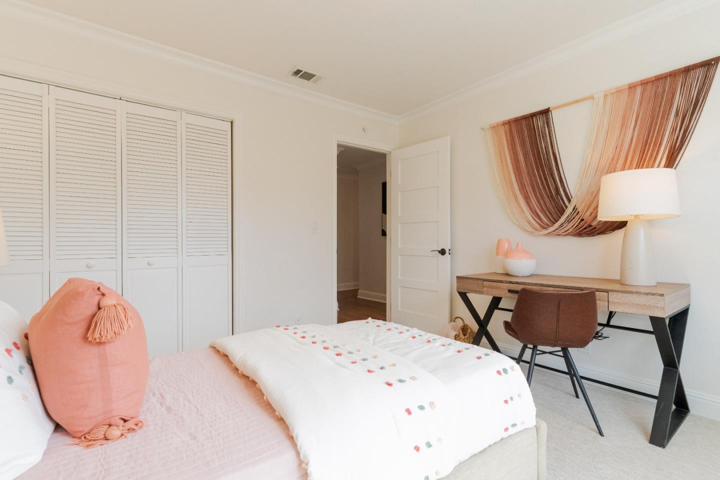 207 Post Street Mountain View, CA 94040 - Photo 34 of 60 a bedroom with a bed a desk and chair