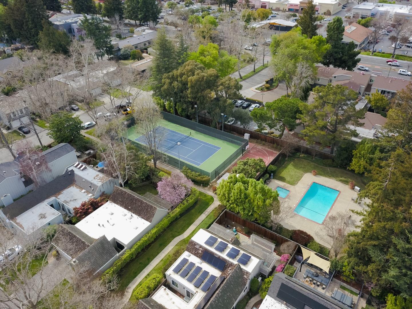 207 Post Street Mountain View, CA 94040 - Photo 52 of 60 an aerial view of a residential houses with outdoor space