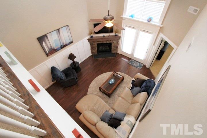 2520 Asher View Court Raleigh, NC 27606 - Photo 17 of 24 View of Living area from Loft