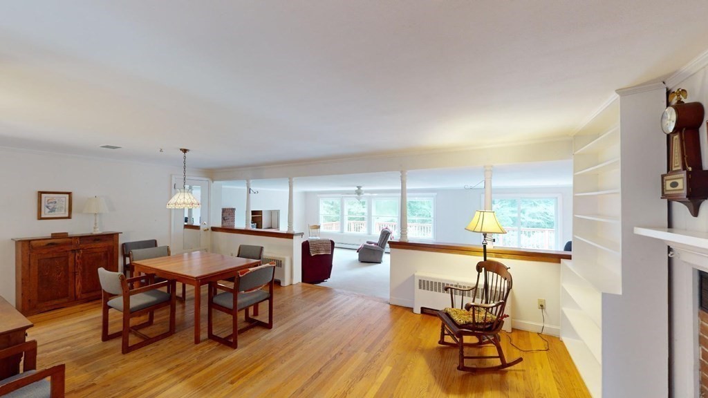 423 Florence Road Northampton, MA 01062 - Photo 8 of 32 a view of a dining room with furniture window and outside view