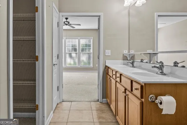 a view of a bedroom from a hallway
