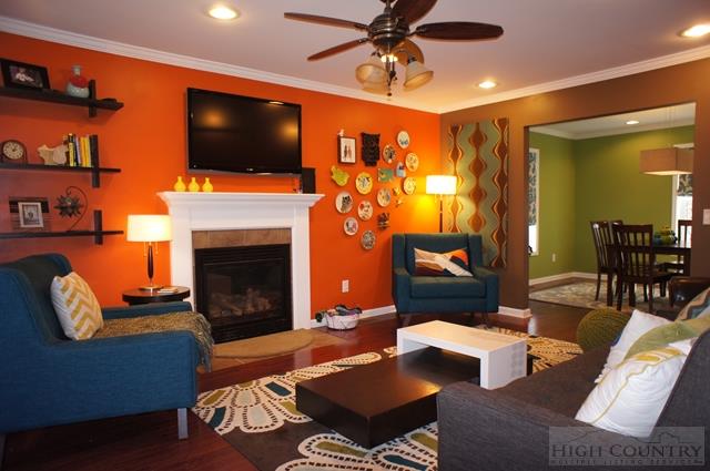 115 Martys Road Boone, NC 28607 - Photo 38 of 43 a living room with furniture and a fireplace