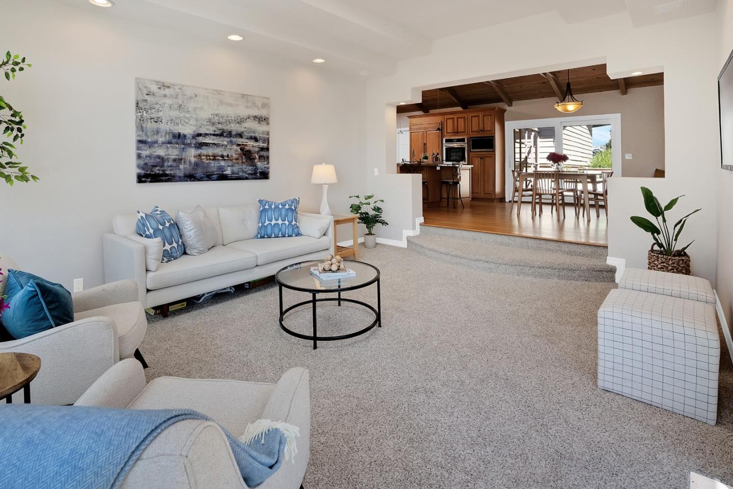 23342 Deerfield Road Los Gatos, CA 95033 - Photo 13 of 36 a living room with furniture and wooden floor