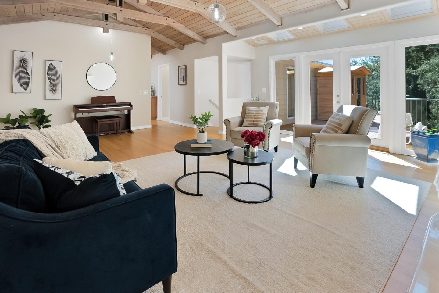 23342 Deerfield Road Los Gatos, CA 95033 - Photo 8 of 36 a living room with furniture and a large window