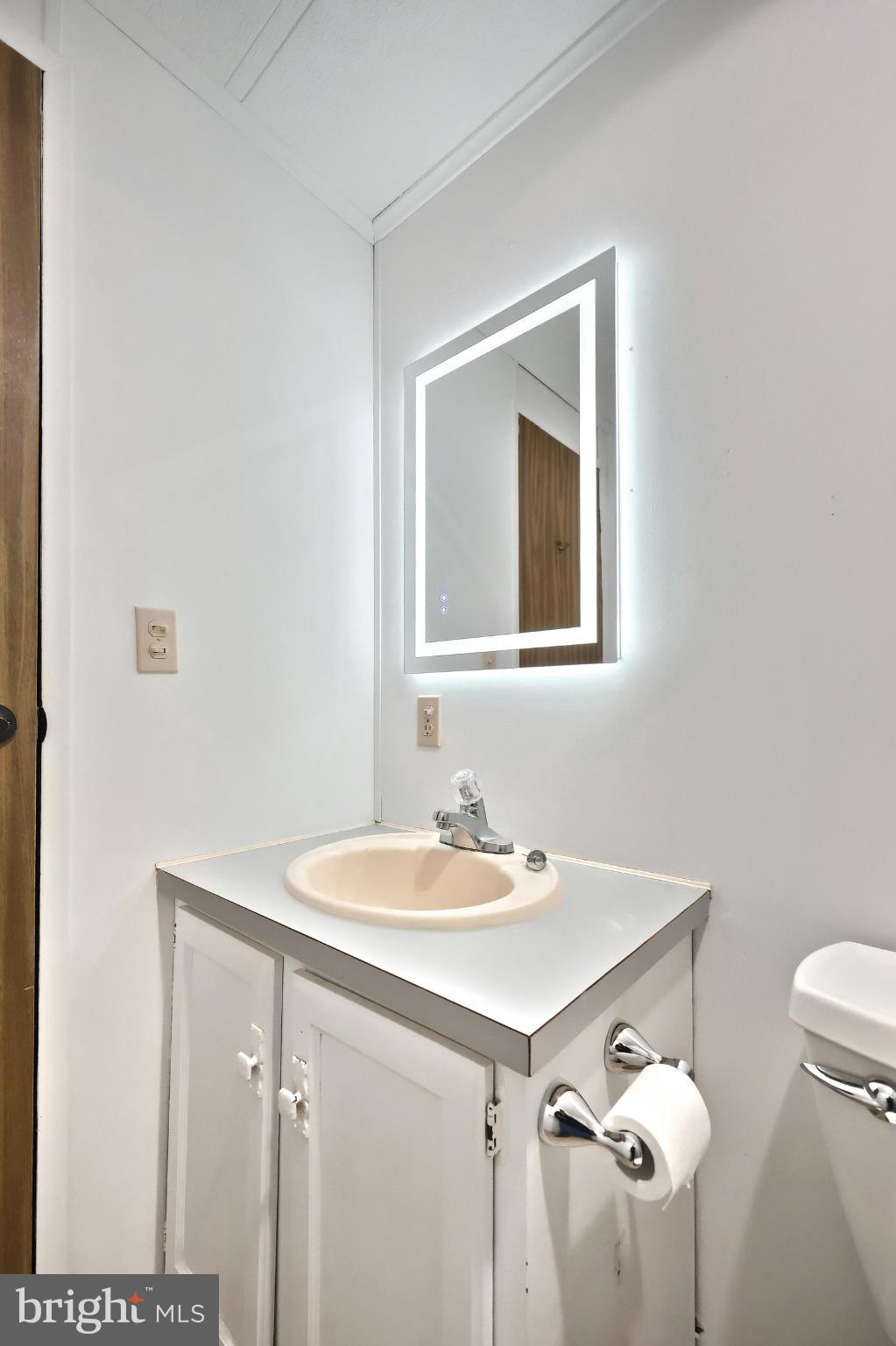 2818 Oakland Road Dover, PA 17315 - Photo 23 of 32 a bathroom with a sink a toilet and mirror