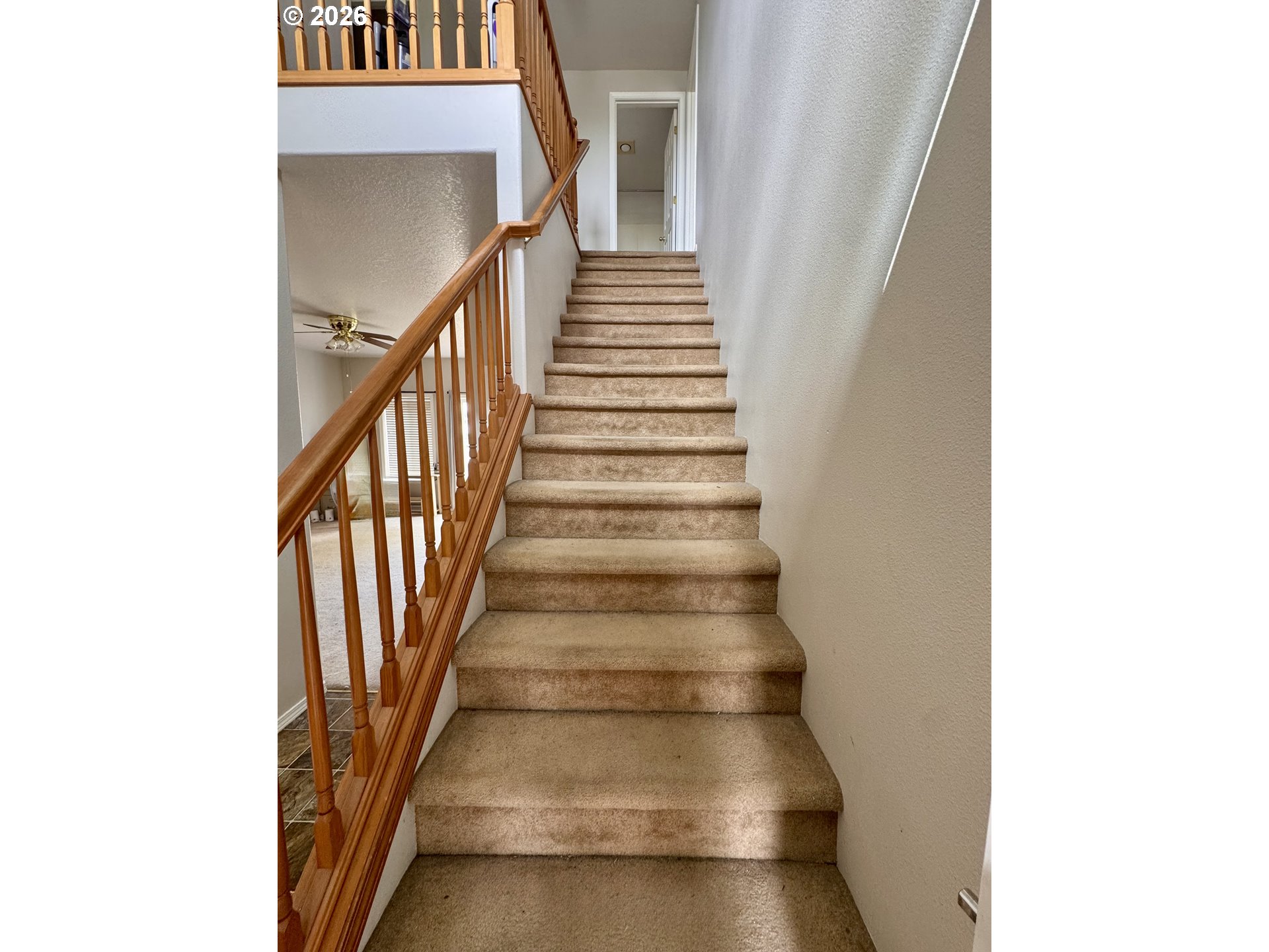 310 13th Street Lafayette, OR 97127 - Photo 10 of 22 a view of staircase with white walls and white walls