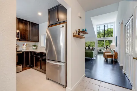 a view of kitchen and utility room