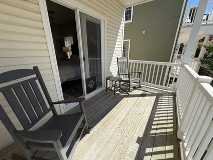 a view of balcony and deck