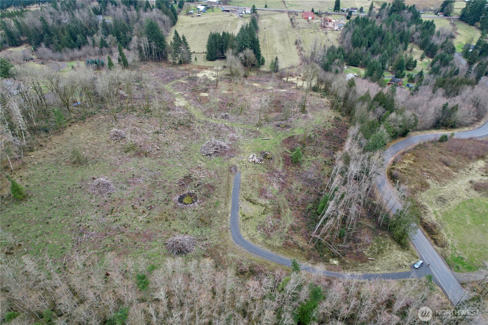 0 August Road Onalaska, WA 98570 - Photo 14 of 15 a view of a dry yard with trees