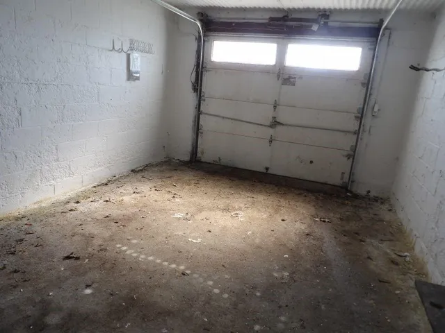 a view of a room with rack on the wall