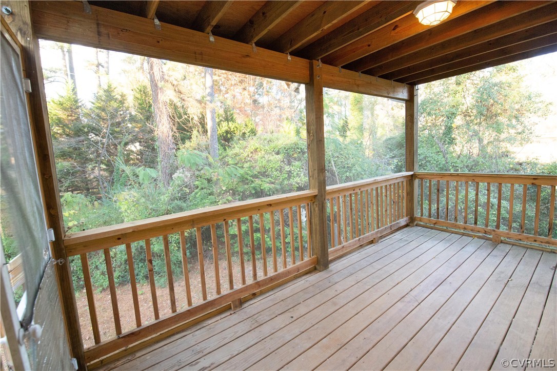8530 Cherokee Road Richmond, VA 23235 - Photo 23 of 40 a view of deck with wooden floor