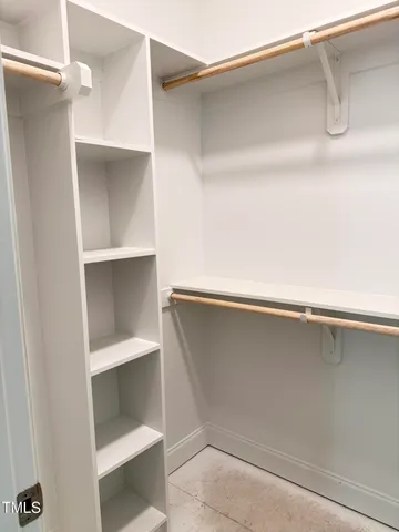 a close view of closet