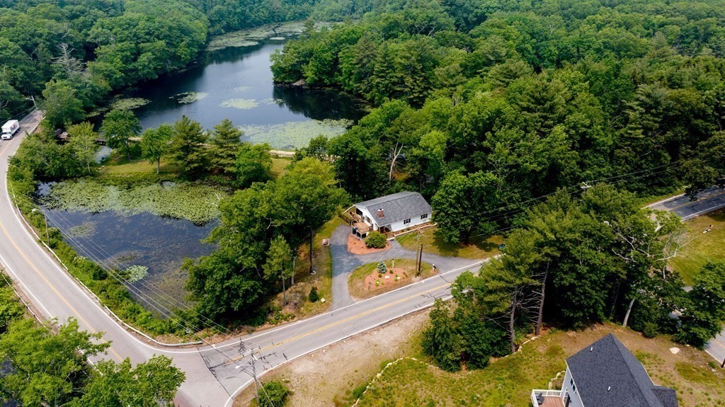 462 Goldthwaite Road Northbridge, MA 01588 - Photo 12 of 40 an aerial view of a house with a yard and garden