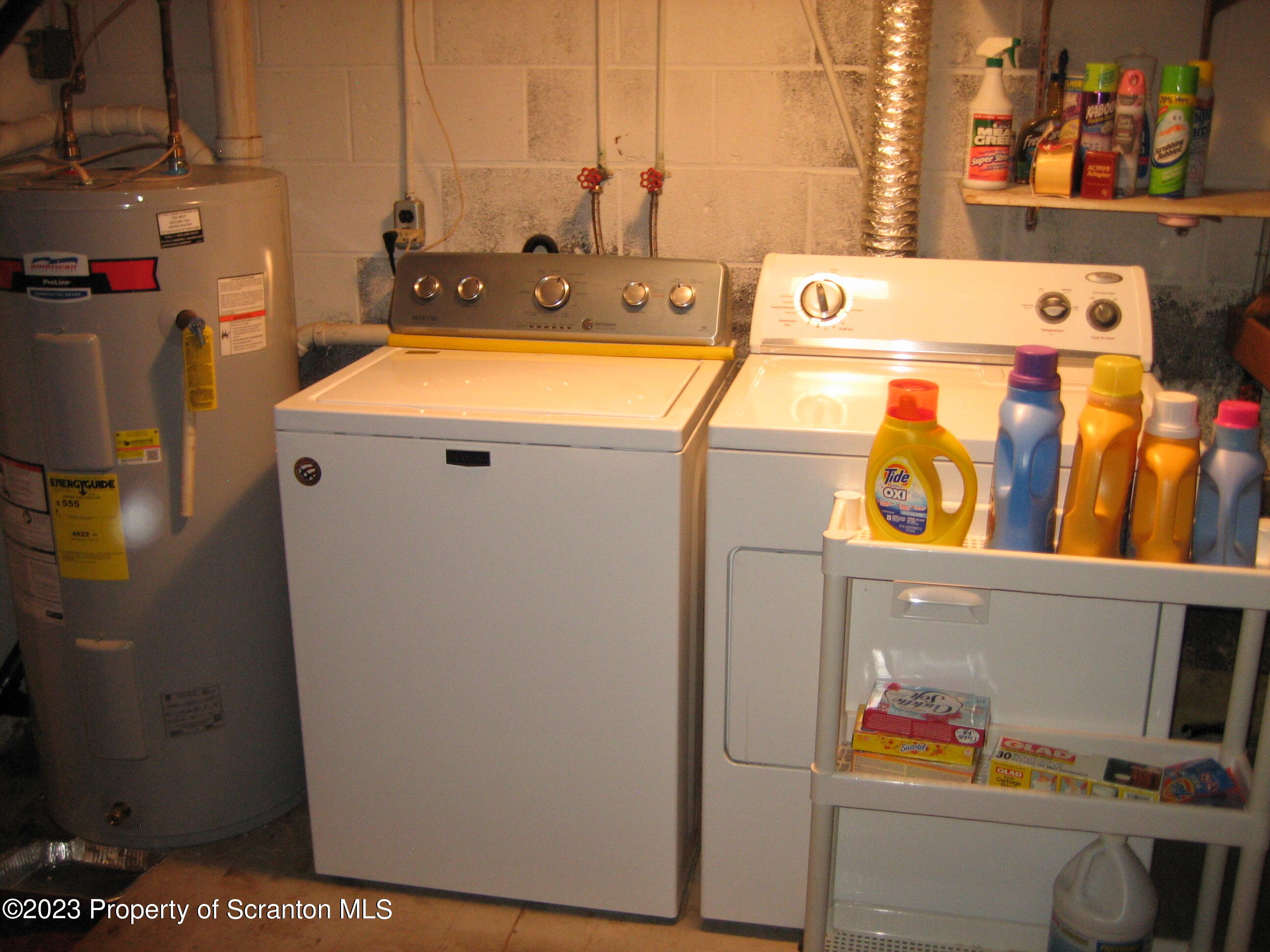 711 3rd Street Eynon, PA 18403 - Photo 18 of 29 a utility room with dryer and washer